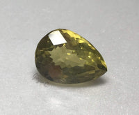 Checker Pear Shape Prasiolite 18x13mm 14.15ct