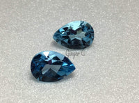 Swiss Blue Topaz 10x7mm Pear Shape