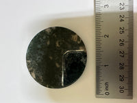 Moss Agate Polished Round Slice #15