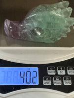 Rainbow Fluorite Dragon Head Carving #5 – 402g