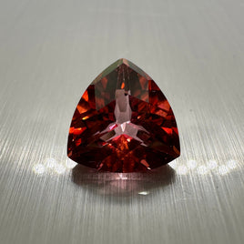 Salmon Topaz 10mm Trillion 4.35ct