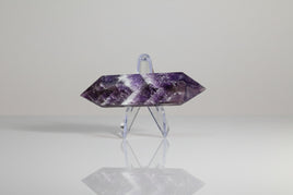 Double Terminated Chevron Amethyst Point #20