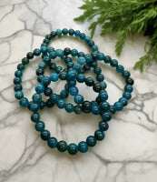 Blue Apatite 8mm Beads for Bracelets