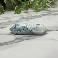 Moss Agate Double Terminated Point #5