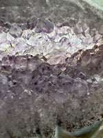 Amethyst Agate Heart Wings Carving with Stand #3