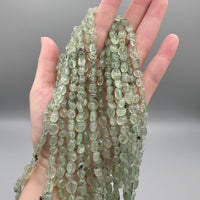 Prehnite Freeform Bead Strand