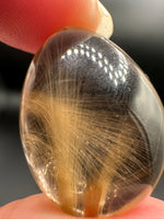 High Quality Gold Rutilated Quartz Teardrop