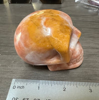 Orange Jade Skull #10