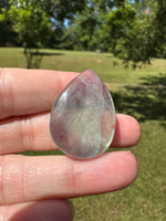 Pear Shape Candy Fluorite Cabochon #17