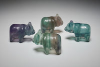 Mini Fluorite Bear Carving