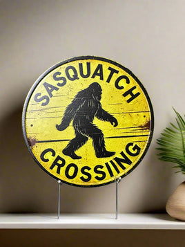 Sasquatch Crossing Novelty Sign