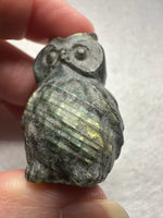 Carved Labradorite Owl