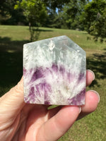 Feather Fluorite Free Form with Rainbow #8