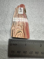 Rhodochrosite Slab #4 – Pink Banded Rhodochrosite with Concentric Eye Pattern