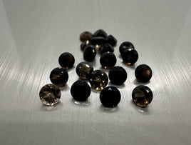 Smoky Quartz 5mm Round Faceted