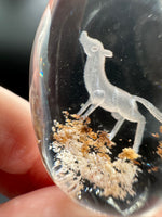 Beautiful Wolf Garden Quartz Inner Scene Carving #2