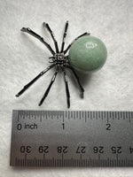 Spider with Green Aventurine Sphere