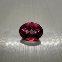 Pink Topaz 9x7mm Oval Checker 2.4ct