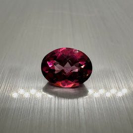 Pink Topaz 9x7mm Oval Checker 2.4ct