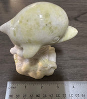 Lantian Jade Carved Dolphin #3