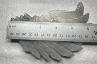 Druzy Agate Geode Indigenous-Inspired Profile Headdress Carving #1