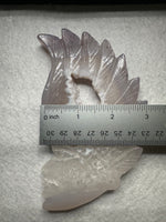 Druzy Agate Geode Indigenous-Inspired Profile Headdress Carving #3