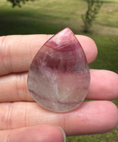 Pear Shape Candy Fluorite Cabochon #6