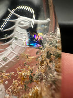 Beautiful Seahorse Garden Quartz Inner Scene with Rainbow Carving #12