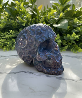 Decorative Garnet Skull
