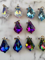 Set of 10 Colorful Glass Pendants