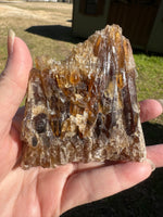 Natural Amber Calcite Raw Specimen UV Reactive #15