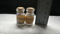 Lepidolite & Fluorite Crystal Chip Bottles – Set of 2 Mini Gemstone Bottles