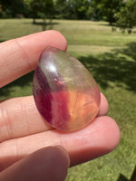 Pear Shape Candy Fluorite Cabochon #3