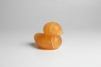 Carved Yellow Stone Duck #2