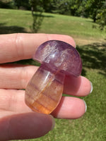 Colorful Fluorite Mushroom Carving #5