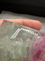 Feather Fluorite Free Form with Rainbow #4