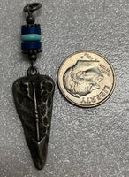 Arrowhead Pendent With Blue Beads
