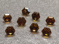 Lab Created Golden Sapphire 5mm Hexagon