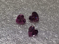 Heart Shape Pink 4mm Cz