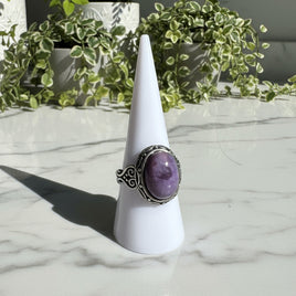 Natural Charoite Ring #39
