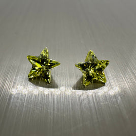Star Shape Lime 6mm Cz