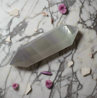 Yttrium Fluorite Double Terminated Wand Scepter #7