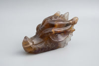 Fluorite Dragon Head Carving #9