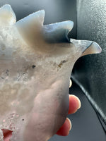 Druzy Agate Geode Indigenous-Inspired Profile Headdress Carving #6