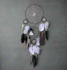 Black Dream Catcher with Feathers #5