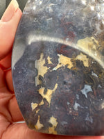 Ocean Jasper Polished Arrow Flame Freeform #1 Multicolor Patterning