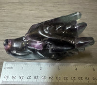 Fluorite Dragon Head Carving #6