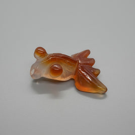 Carved Carnelian Agate Goldfish #3