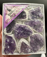 Raw Amethyst Cluster Gift Box