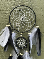 Black Dream Catcher with Feathers #3